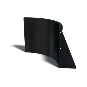 Curva interior de acero con recubrimiento de polvo 50 x 50 cm (altura 50 cm)