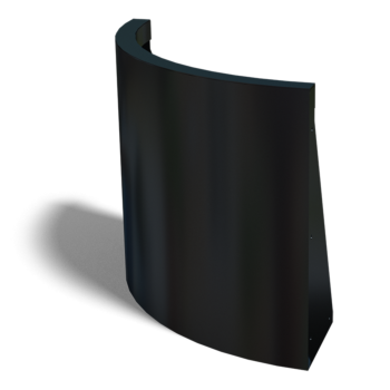 Muro de contención de acero con recubrimiento de polvo curva exterior 50 x 50 cm (altura 50 cm)