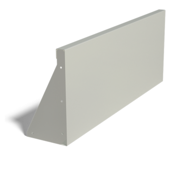 Muro de contención de acero con recubrimiento de polvo recto 100 cm (altura 40 cm)