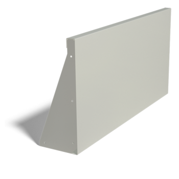 Muro de contención de acero con recubrimiento de polvo recto 100 cm (altura 50 cm)