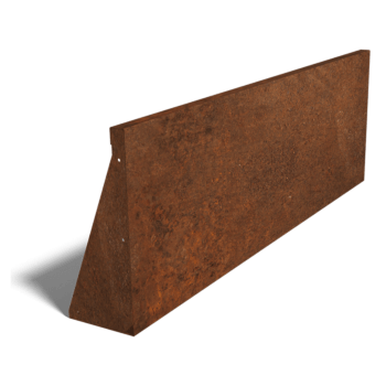 Muro de contención de acero corten recto 150 cm (altura 50 cm)
