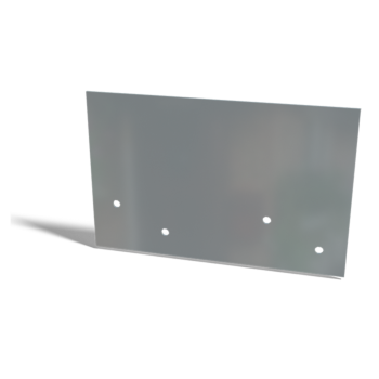 Placa de acoplamiento de acero galvanizado recta pequeña