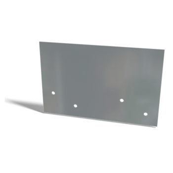 Placa de acoplamiento de acero galvanizado recta baja 12 - 15 cm