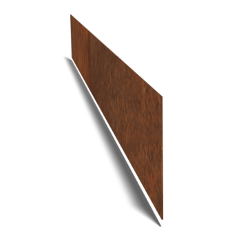 Bordura de acero corten recta 25 cm (longitud: 150 cm)