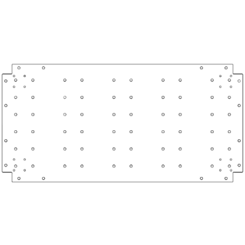 Placa inferior de acero galvanizado 50 x 100 cm