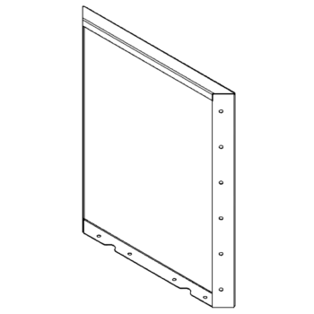 Panel de acero corten 60 x 50 cm