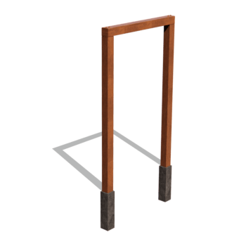 Pérgola recta de acero corten 150 cm