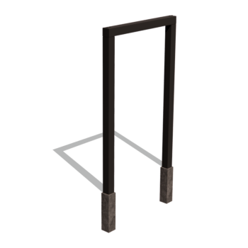 Pérgola recta de acero con tratamiento electrostático 150 cm