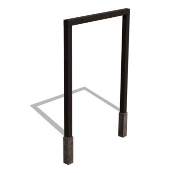 Pérgola recta de acero con tratamiento electrostático 200 cm
