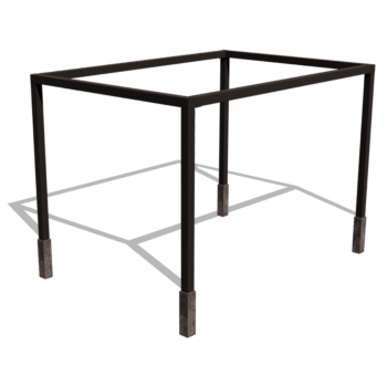 Pérgola cuadrada de acero con tratamiento electrostático 424 x 300 cm