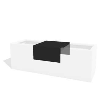 Plataforma para jardinera con tratamiento electrostático 40 x 41 x 20 cm
