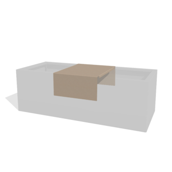 Plataforma para jardinera con tratamiento electrostático 40 x 51 x 20 cm