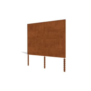 Valla de acero corten H4 juego completo 258 cm