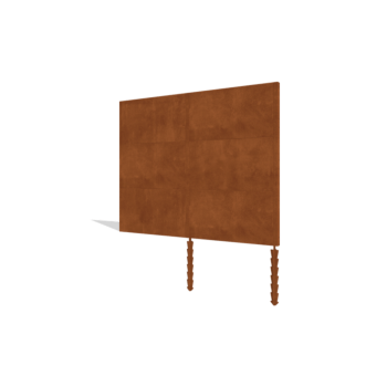 Valla de acero corten H3 juego 252 cm