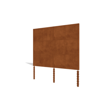 Valla de acero corten H3 juego completo 258 cm