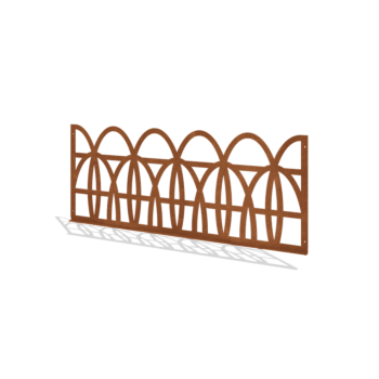 Vallas ornamentales de acero corten T 149 x 60 cm