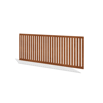 Vallas ornamentales de acero corten S 149 x 60 cm