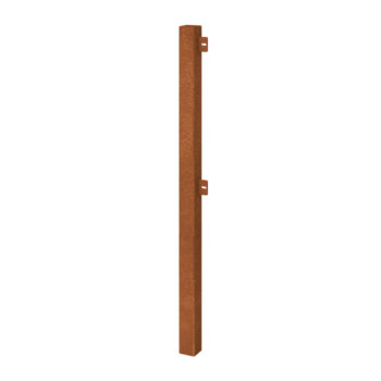 Vallas ornamentales de acero corten poste final