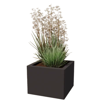 Jardinera de acero - Cuadrado - 40 x 40 cm