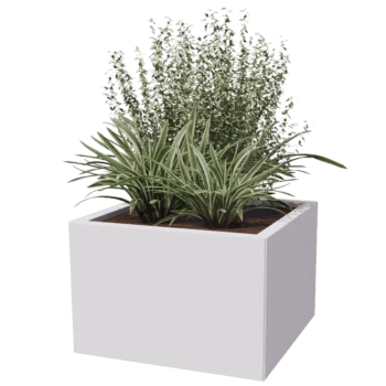 Jardinera de acero - Cuadrado - 60 x 60 cm