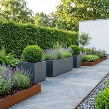 Jardinera de acero - Cuadrado - 100 x 100 x 60 cm - RAL9010 mate (blanco) - Sin placa inferior