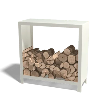 Leñero de acero - Indiana - 100 x 40 x 100 cm