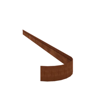 Bordura de jardín de acero corten - Doblado FLEX - Altura 13 cm - 240 cm
