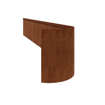 Bordura de jardín de acero corten - Doblado FLEX - Altura 45 cm - 150 cm
