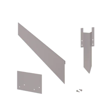 Bordura de jardín de acero galvanizado - Doblado - Altura 13 cm - Juego completo 15 metro