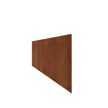 Bordura de jardín de acero corten - Recto - Altura 37,5 cm - 240 cm