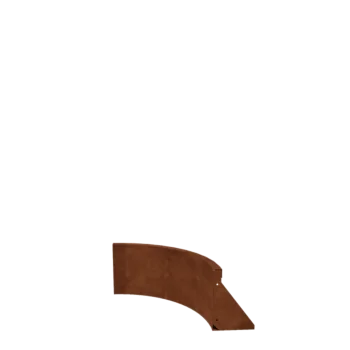 Muro de contención de acero corten - Curva interior - 50 x 50 x 30 cm