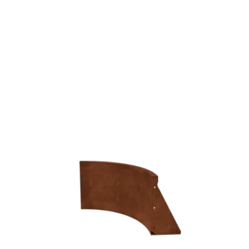 Muro de contención de acero corten - Curva interior - 50 x 50 x 40 cm
