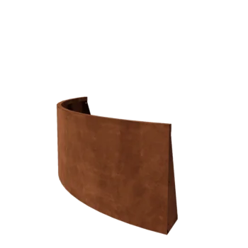 Muro de contención de acero corten - Curva exterior - 150 x 150 x 60 cm