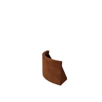 Muro de contención de acero corten - Curva exterior - 50 x 50 x 30 cm