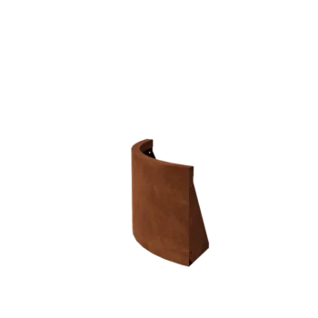 Muro de contención de acero corten - Curva exterior - 50 x 50 x 40 cm