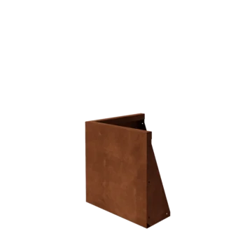 Muro de contención de acero corten - Esquina exterior - 50 x 50 x 50 cm