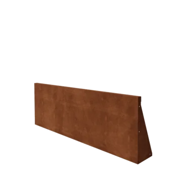 Muro de contención de acero corten - Recto - 150 x 50 cm
