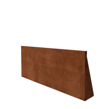 Muro de contención de acero corten - Recto - 150 x 60 cm