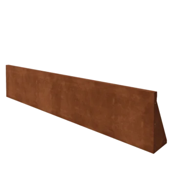 Muro de contención de acero corten - Recto - 200 x 40 cm