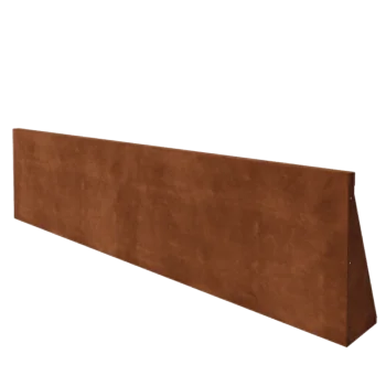Muro de contención de acero corten - Recto - 200 x 50 cm