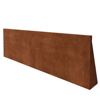 Muro de contención de acero corten - Recto - 200 x 60 cm