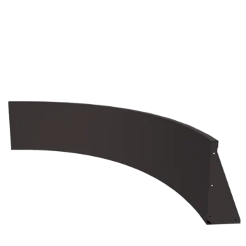 Muro de contención de acero - Curva interior - 150 x 150 x 50 cm - RAL7016 mate (gris antracita)