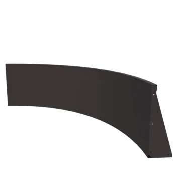 Muro de contención de acero - Curva interior - 150 x 150 x 60 cm - RAL7016 mate (gris antracita)