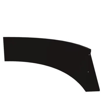 Muro de contención de acero - Curva interior - 150 x 150 x 60 cm - RAL9005 mate (negro)
