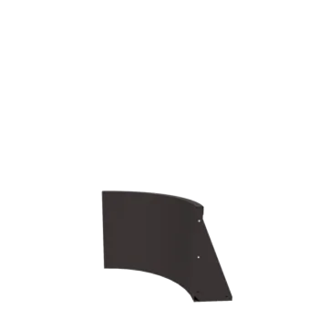 Muro de contención de acero - Curva exterior - 50 x 50 x 50 cm - RAL7016 mate (gris antracita)