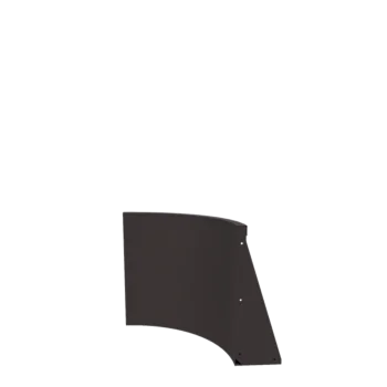 Muro de contención de acero - Curva interior - 50 x 50 x 60 cm - RAL7016 mate (gris antracita)