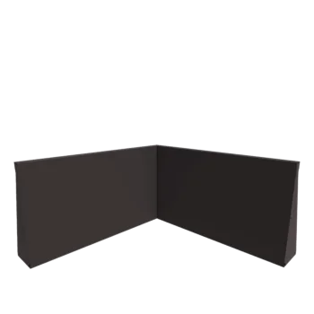 Muro de contención de acero - Esquina interior - 100 x 100 x 60 cm - RAL7016 mate (gris antracita)
