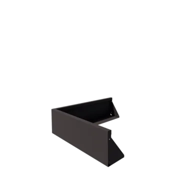 Muro de contención de acero - Esquina exterior - 100 x 100 x 30 cm - RAL7016 mate (gris antracita)