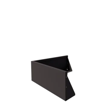 Muro de contención de acero - Esquina exterior - 100 x 100 x 40 cm - Otro color RAL