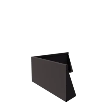 Muro de contención de acero - Esquina exterior - 100 x 100 x 50 cm - Otro color RAL